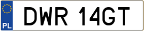 Trailer License Plate